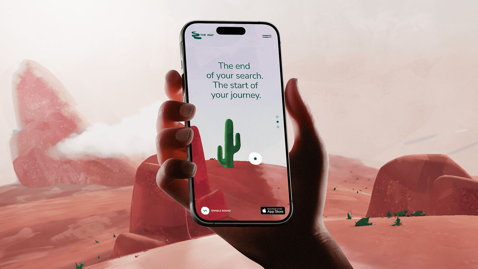 The Way launches a new website shaped by the Santa Fe desert